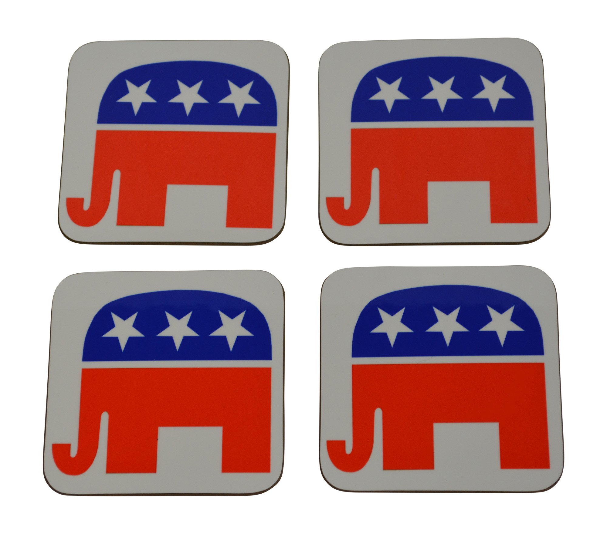 Rogue River TacticalRogue River Tactical Republican Elephant Drink Coaster Set Gift GOP Conservative Home Kitchen Bar Barware