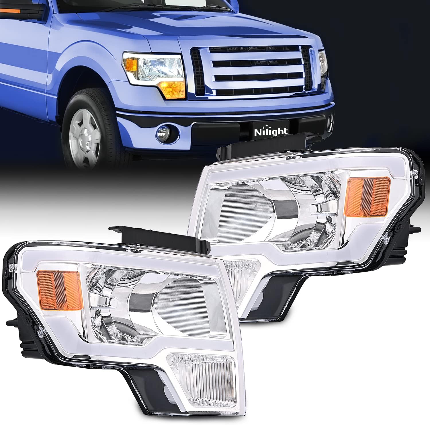 Phare Avant à LED Pour Ford F150 2015-2017 DRL Raptor, éclairage De Sauna, Pour Voiture