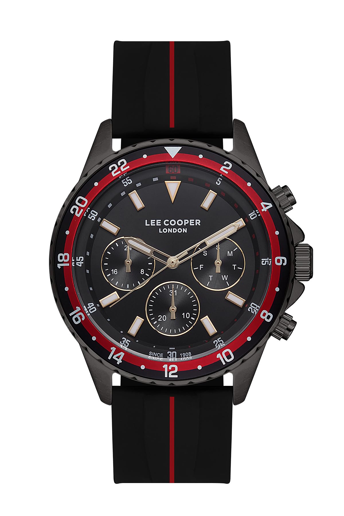 MULTİFONKSİYON, QUARTZ, 45MM, 5ATM, SİLİKON KAYIŞ, ERKEK KOL SAATİ, LC07210