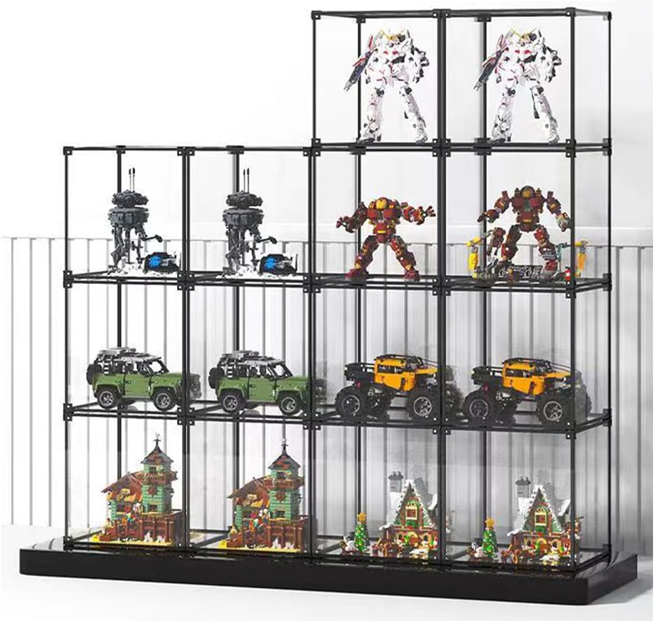 Vitrine Acrylique Transparente Empilable – Anti-poussière – 30x20x20 Cm – Protection Collections