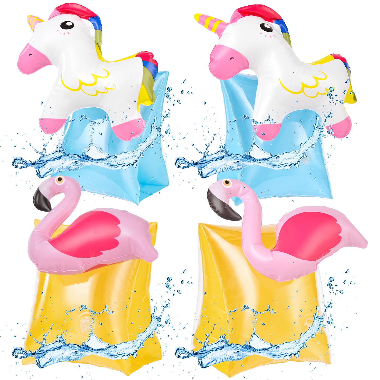 Flintronic Manguitos Flotadores de Natación, Manguitos Piscina para Niño 3-6 años, Mangas de Flotación, Brazaletes Hinchables De Animales, Ayuda para El Entrenador De Natación