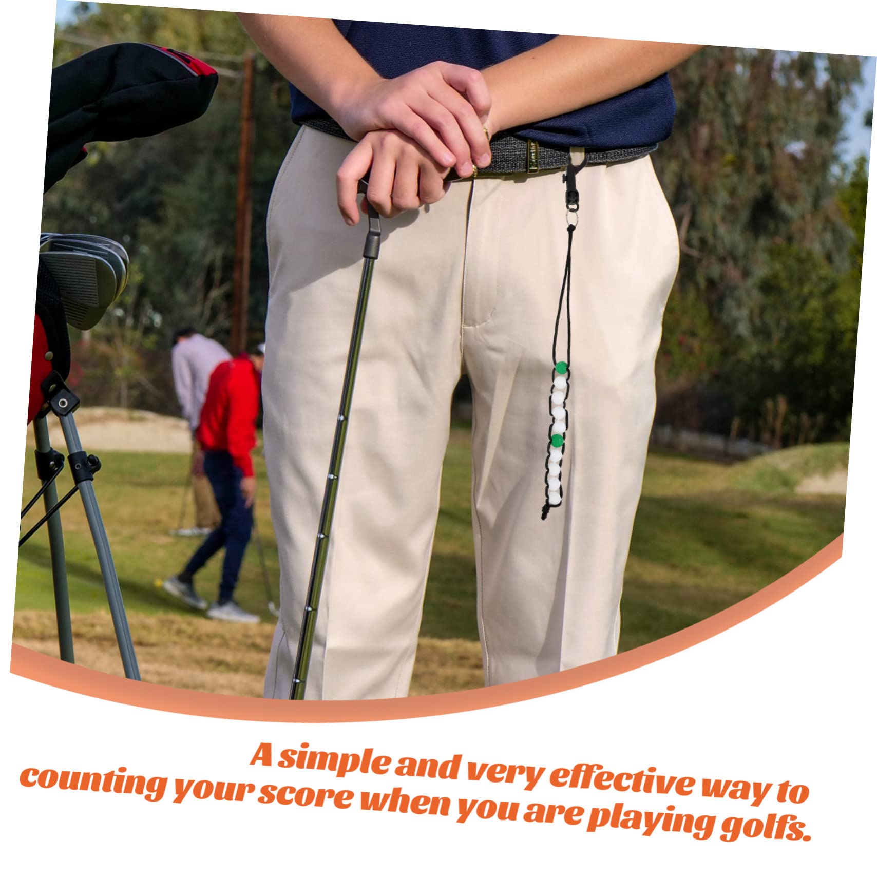 TOYANDONA Contador De Cuentas De Golf Accesorios De Golf Cadena De Golf Dispositivo De Golf Suministros De Golf Herramienta Cuenta De Golf Cuenta De Golf Cuenta De Golf De Plástico