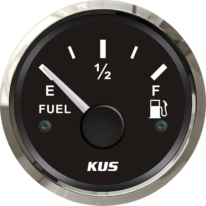 Medidor de nível de combustível KUS CPFR-BS 240-33 Ω, 12/24 V, 52 mm com iluminação traseira – 1 unidade