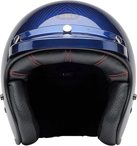 Miniatura 3 de Bell Custom 500 Steve McQueen Lemans - Casco de motocicleta unisex para adultos, color azul metálico, talla L