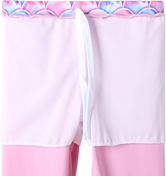TFJH E Girls Long Sleeve Swimsuits Skirt 2-Pieces Rash Guard Set Sun Protection UV 50+