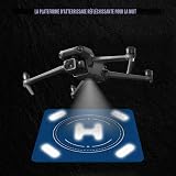 FPVtosky Nighttime Reflective Drone Landing Pad, Large 25.2"(64cm) Fast-fold Double Sided Waterproof Landig Pad Weighted for DJI Mavic 3/Mini 4 Pro/Air 3/Avata/FPV/Phantom Drones,Drone Accessories - 3