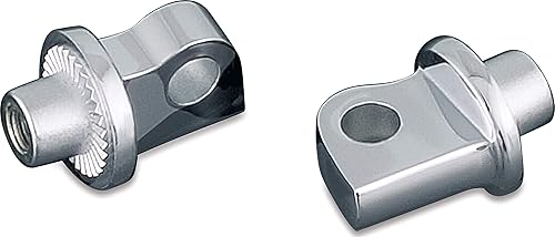 Kuryakyn 8881 Adaptadores de clavija de montaje macho estriado para estriberas delanteras/traseras y tablas de suelo: motocicletas Harley-Davidson