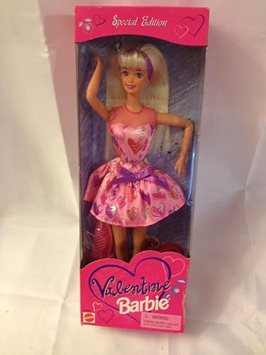 Barbie 1997 San Valentín en vestido rosa con San Valentín
