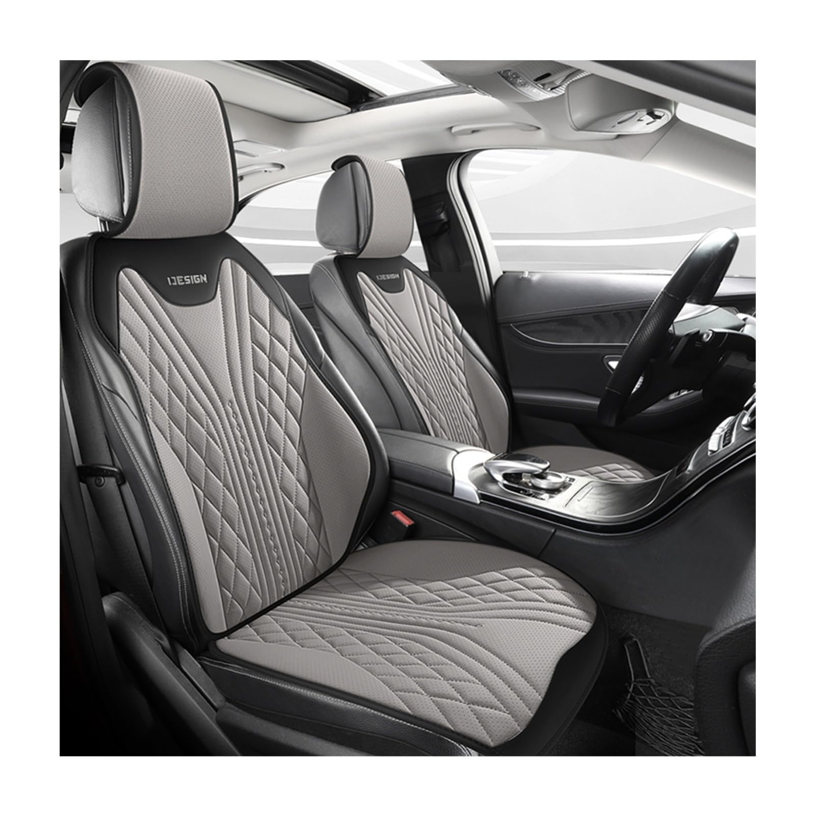 Car Seat Covers for Brabus G Smart CLS M,Easy Install Universal Seat Covers | Airbag Safe Leather Semi-Cover for Most Cars, SUVs, Trucks