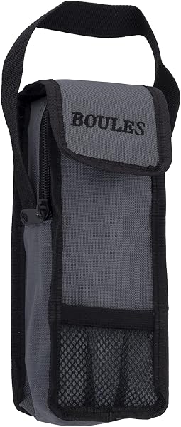Engelhart - Sac pour 3 Boules de pétanque | Sac de Transport avec poignée | Ouverture sur Le Dessus | Taille : 23 x 8,5 x 3,5 cm - 4