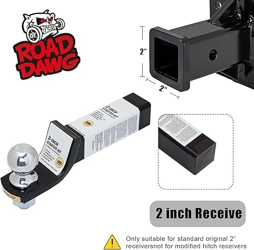 Miniatura 3 de ROAD DAWG ATRLY2003D Torin - Enganche y bola para remolque: capacidad de 6,000 lb