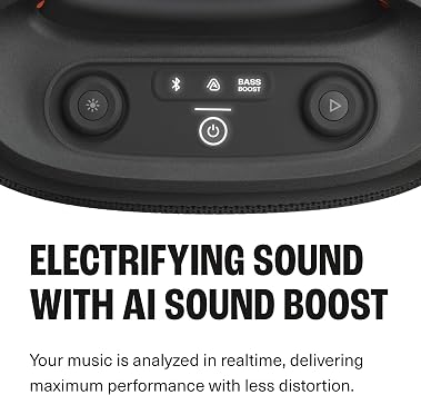 JBL Partybox Encore Essential 2 Bluetooth Speaker (Black) and divvi! Wireless Mic Pair Bundle
