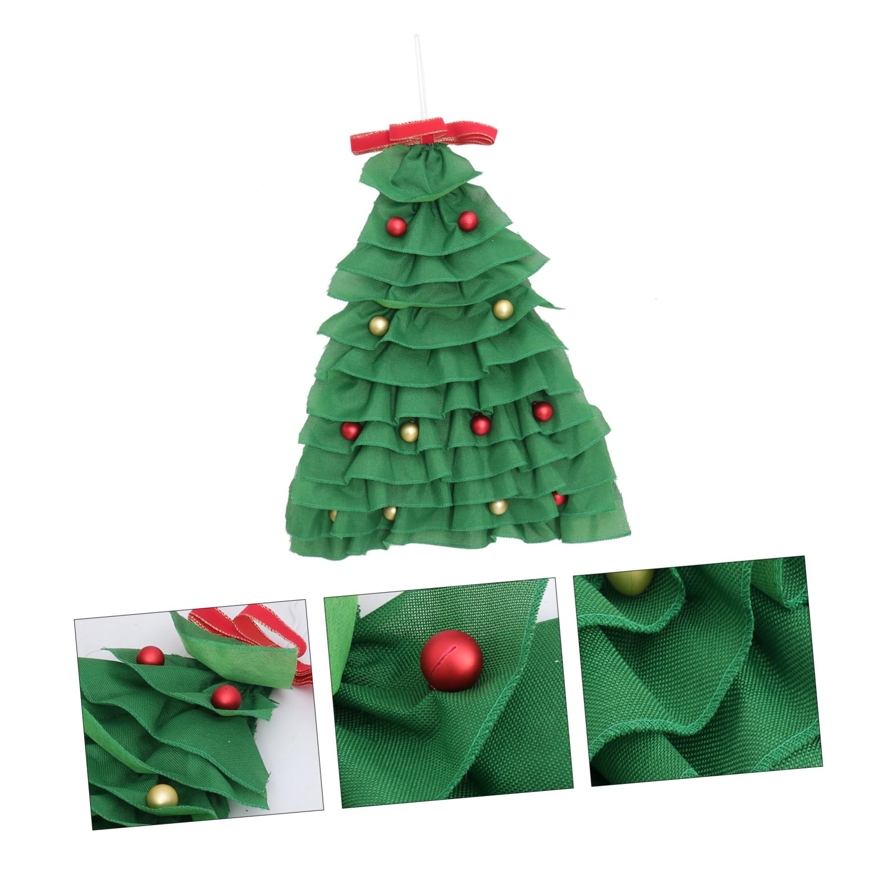 Cabilock Adornos para Árbol de Navidad Creativos Colgantes de Navidad de Tela para Decoración de Puertas de Colgante de Árboles para Hogar