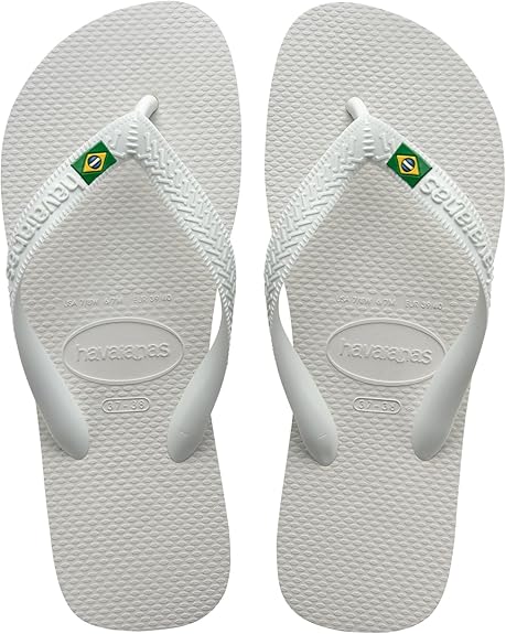 Havaianas – Top Brasil, Chanclas Cómodas, Duraderas y Ligeras, con Suela Antideslizante, Bandera de Brasil en las Tiras, Adultos Unisex