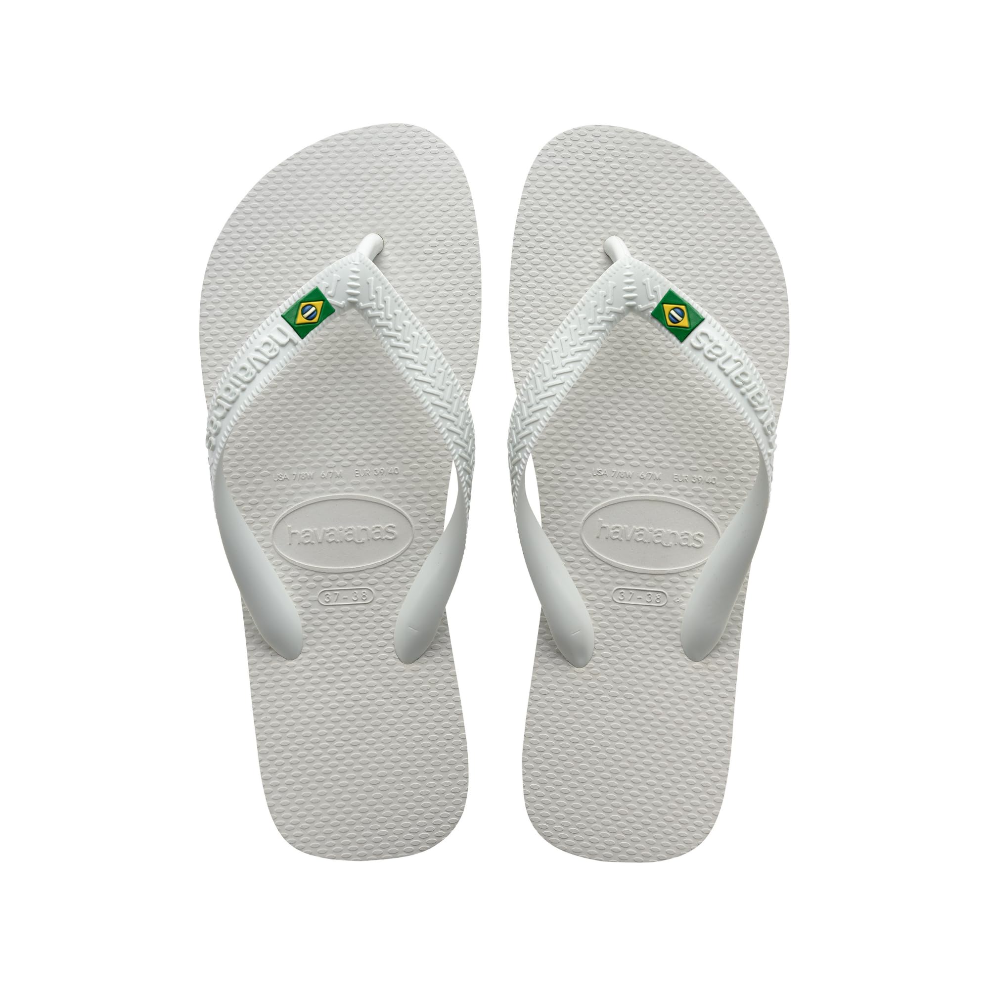Top Brasil, Comfortable, Durable and Lightweight Flip-Flops, with Non-Slip Sole, Brazil Flag on the Straps, Adults, Unisex