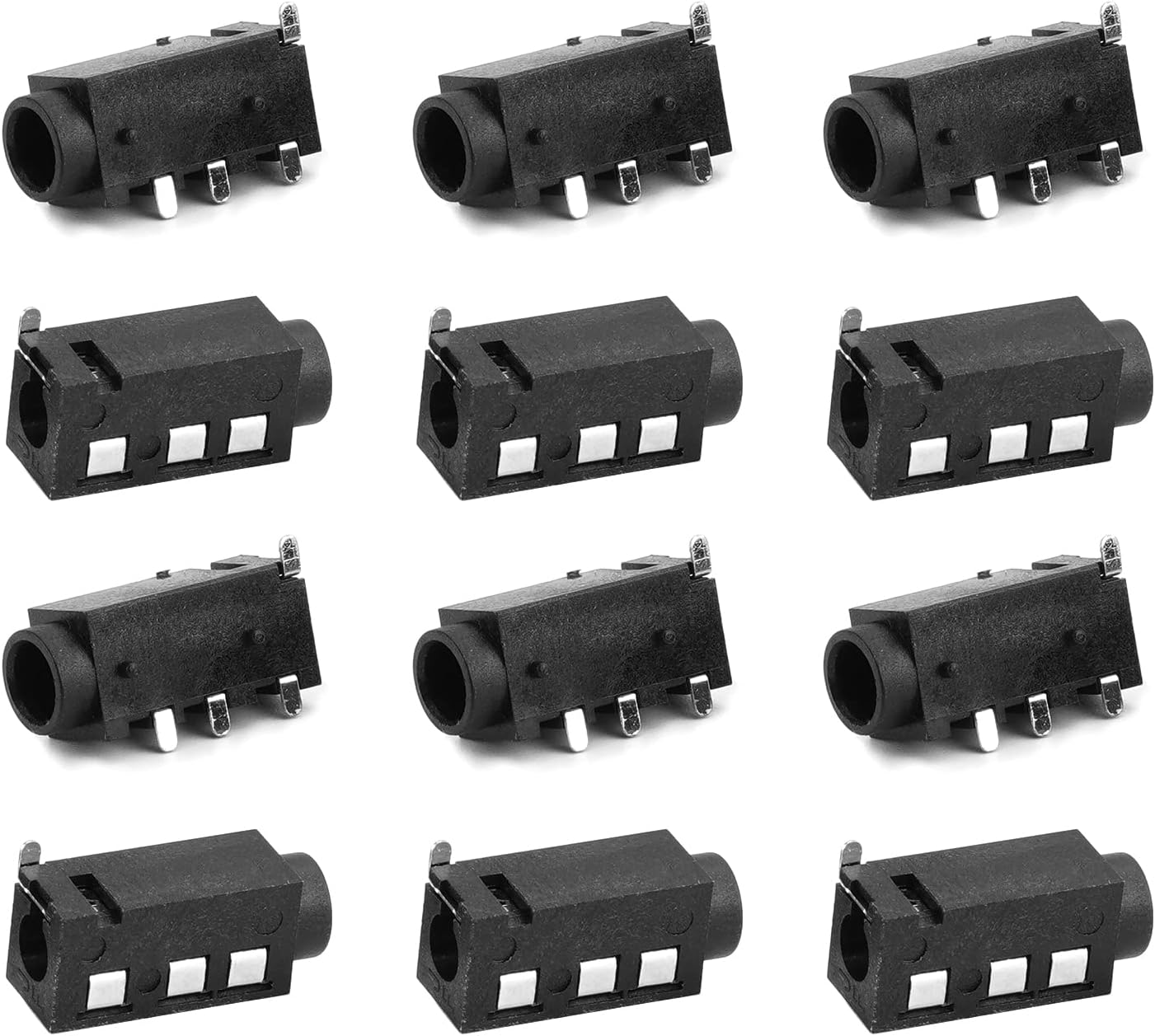 Fielect 3.6mm Audio Jack Connector PCB Mount Female Socket