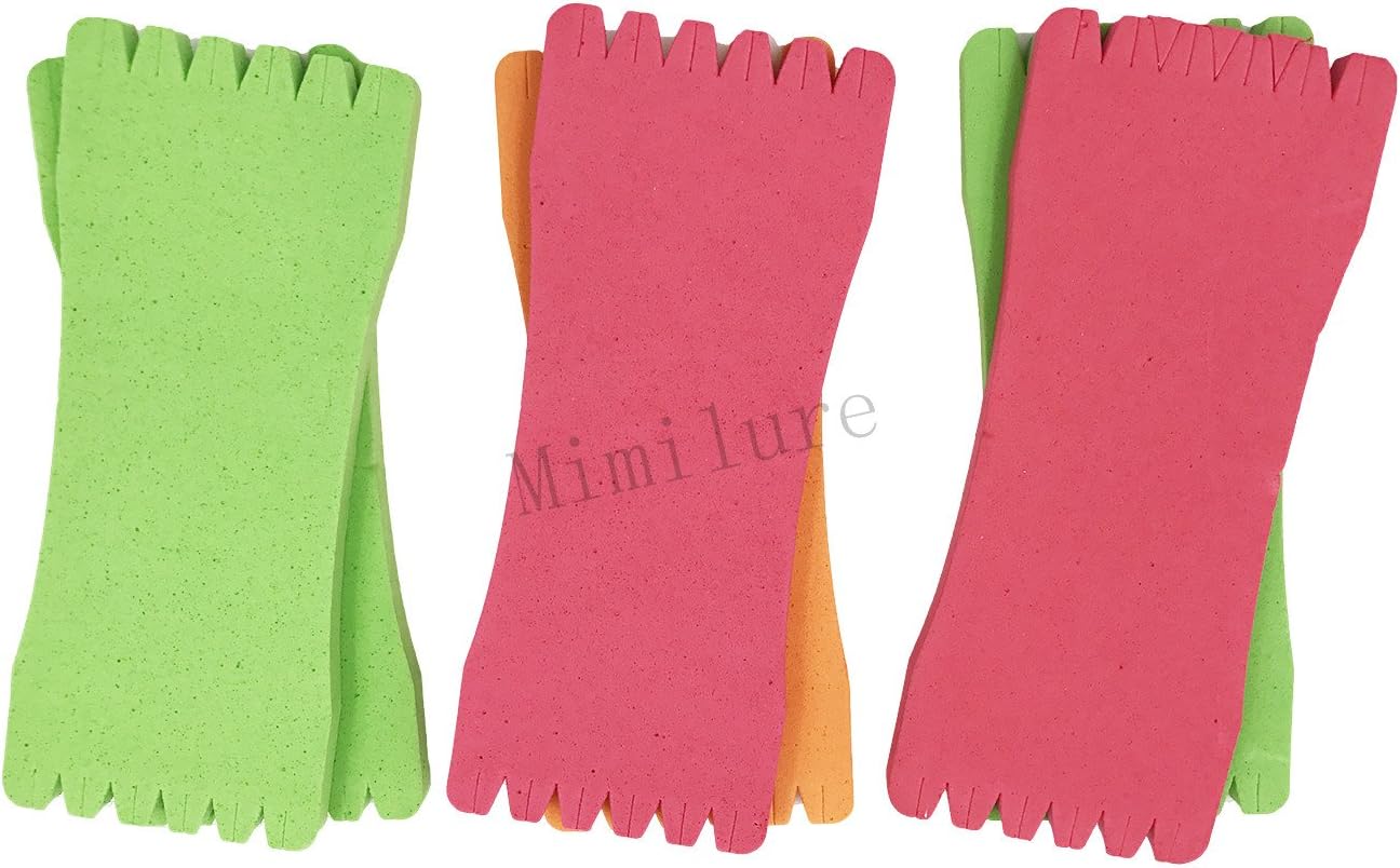 Mimilure Foam Sponge Wrapped Wire Fishing Winding Board Fishing Line Board Spool Fishing Line Accessories Rig Winders,Size XL/L/M/S/XS Available (S(16cmx6.5cm)-6pcs) : Sports & Outdoors