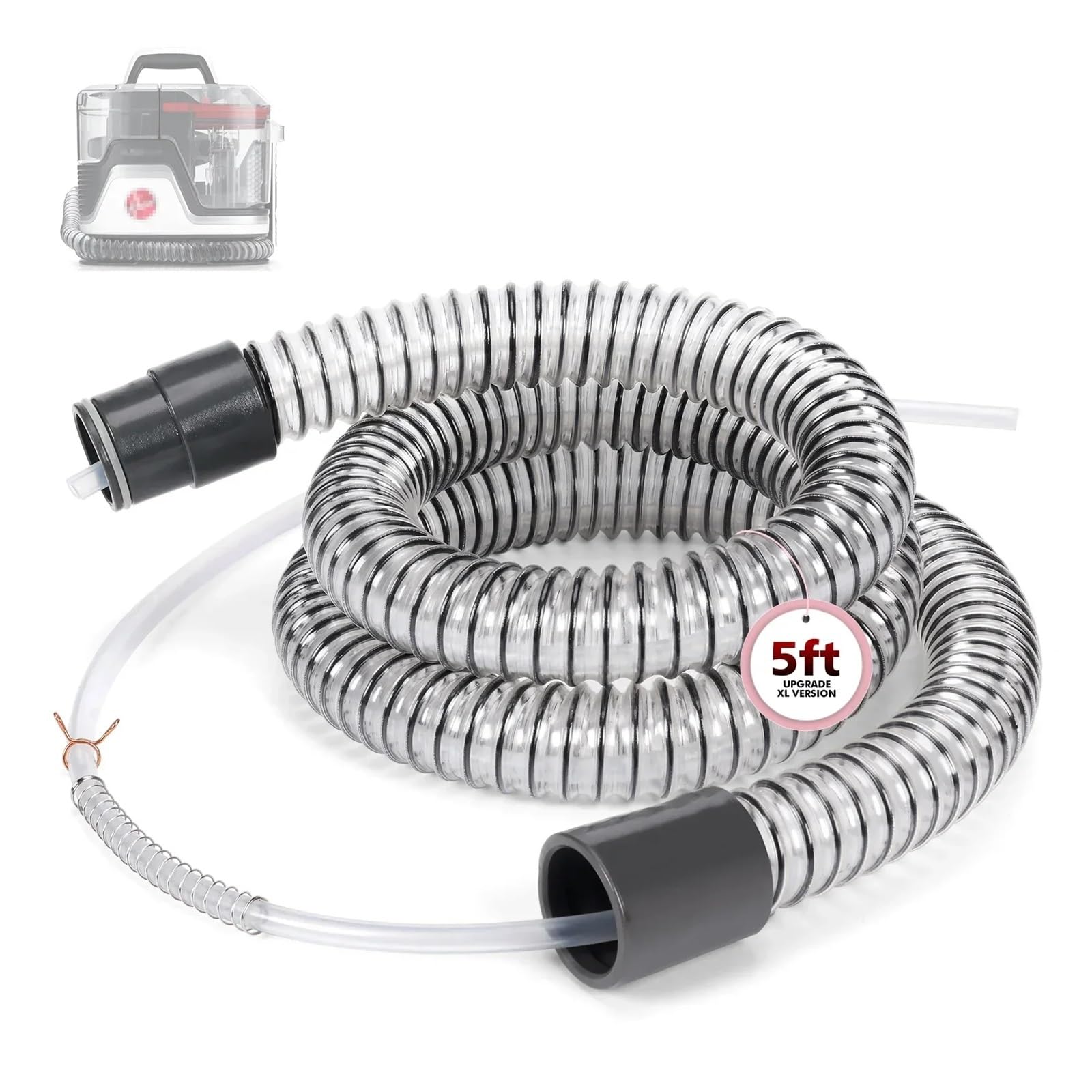 Tubo di prolunga for carichi pesanti da 60", compatibile con HOOVER, Clean Slate FH15000V/FH14000, accessori di ricambio for tubo lavatappeti in PVC
