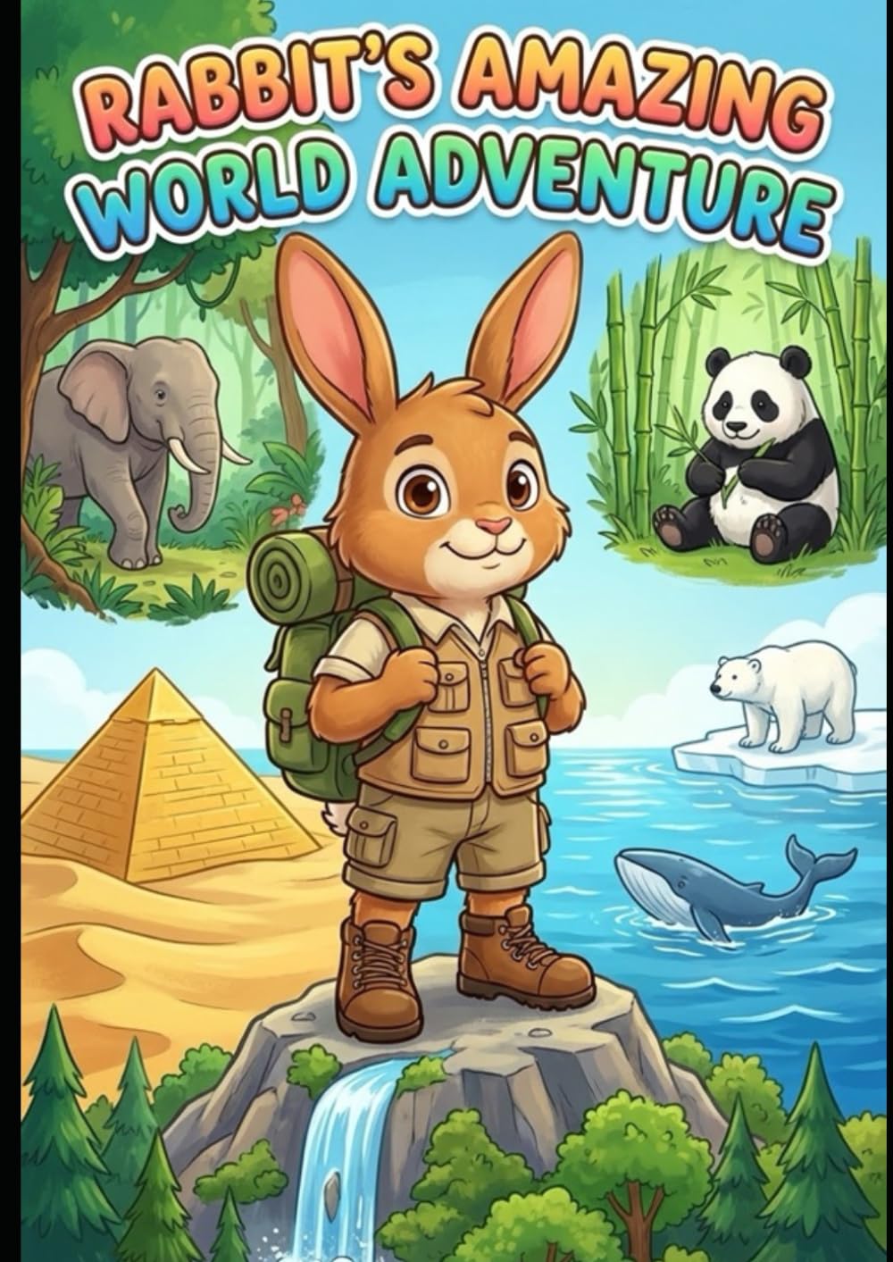Rabbit's Amazing World Adventure Coloring Book (Animal Adventures Coloring Book Series)