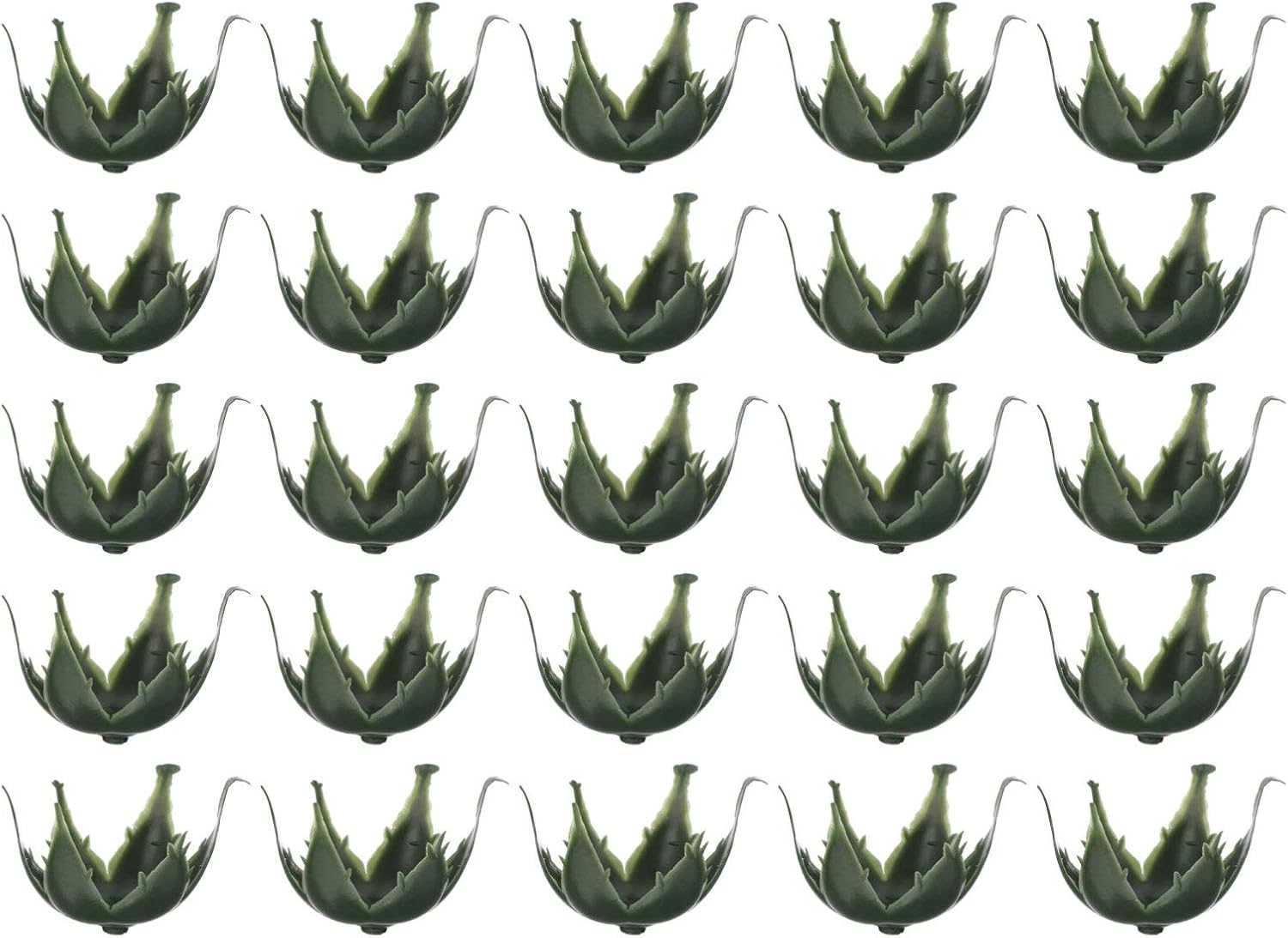 ARTIBETTER 50Pcs Simulated Flower Holders Plastic Sepals for DIY Rose Craft Floral Arrangement Supplies 1.77 Inch