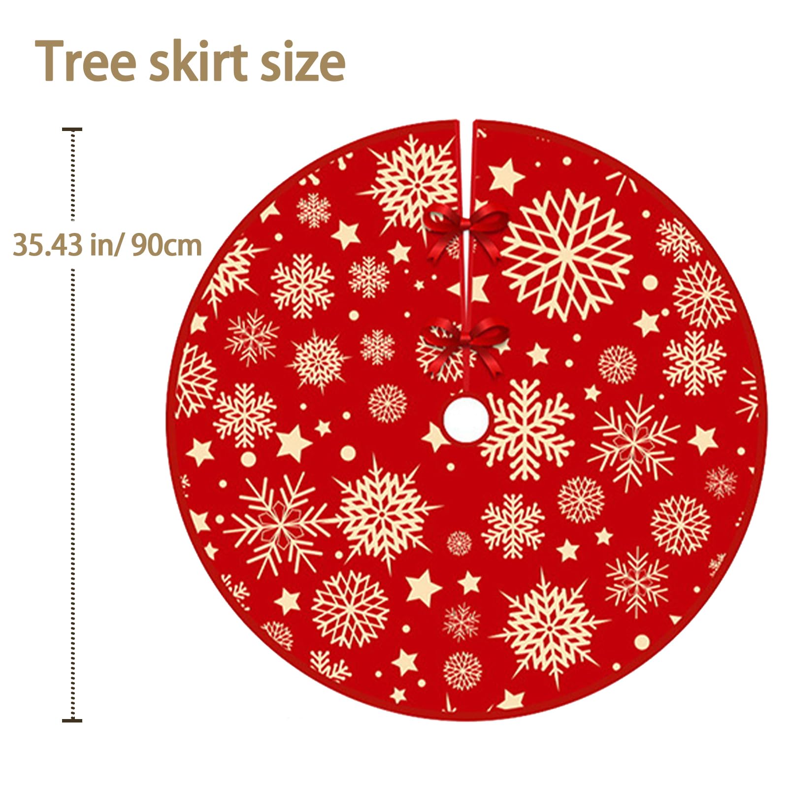 Christmas Tree Skirt, Xmas Tree Skirt for Artificial Trees