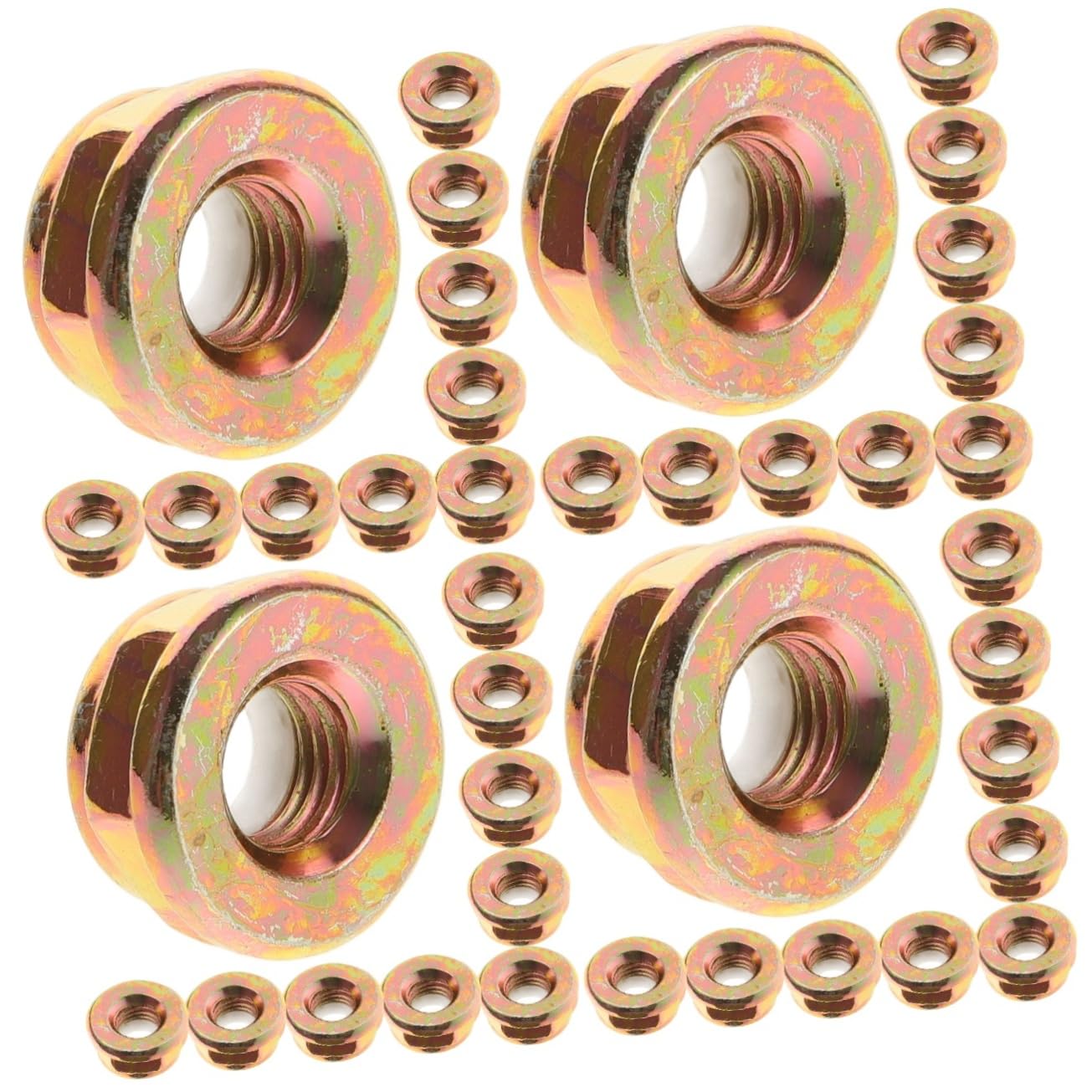 Kisangel 40piezas Tuercas De Eje para Cortacésped Accesorios para Desbrozadora y Cortacésped Instalación para Máquinas De Jardinería