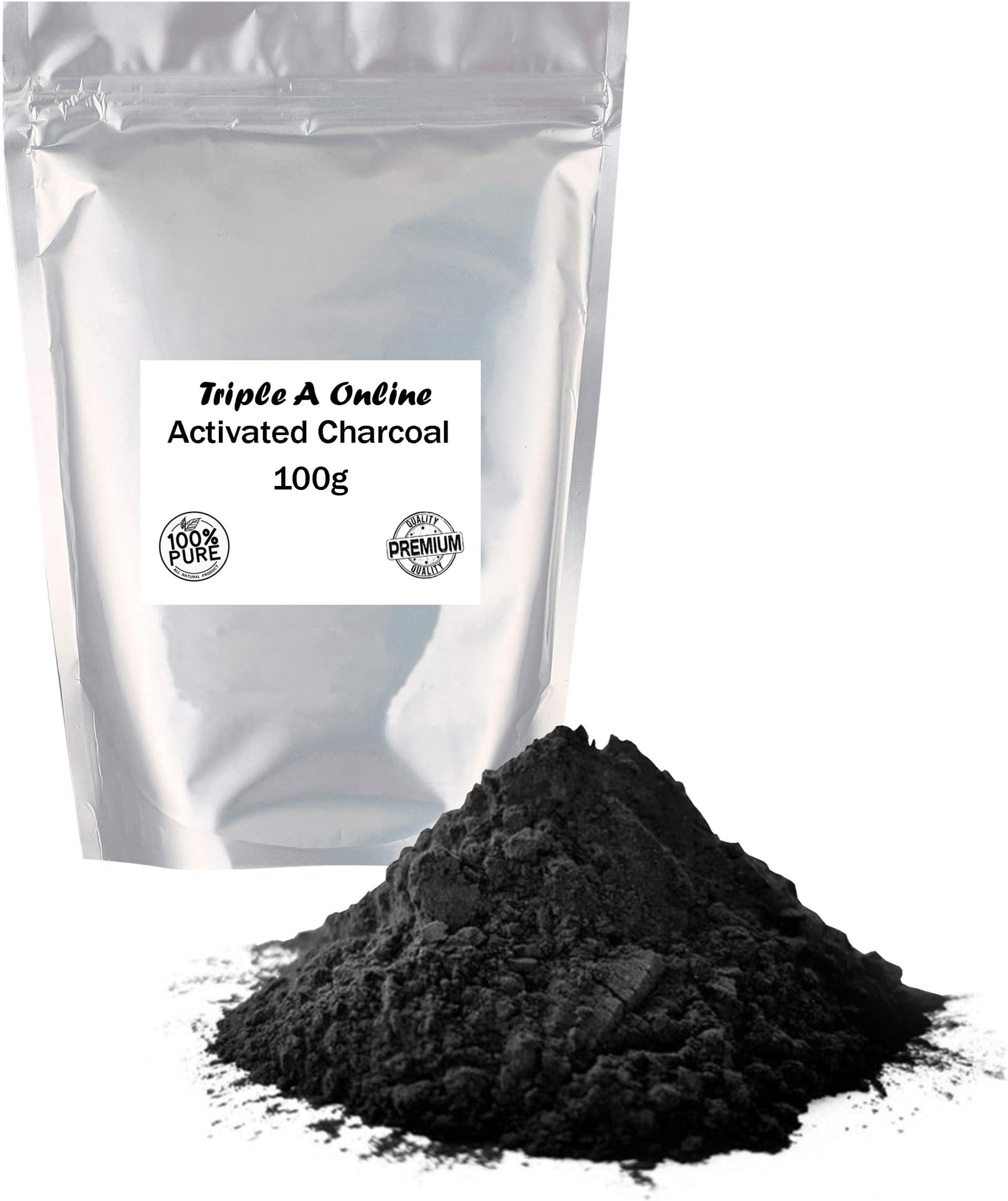 Activated Charcoal Powder 100% Pure Food Grade Natural Coconut Shells 25g-1kg Free P&P (100g)