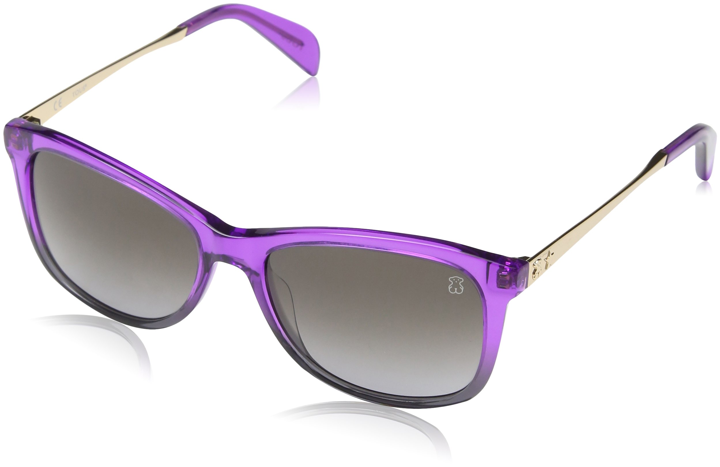 TOUS STO918-540AN9 Gafas de Sol, Glittery Violet, 54 para Mujer