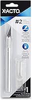 Vista 4 de X-Acto #2 - Cúter con tapa de seguridad, afilado, duradero, cuchillo de precisión, para corte y recorte medianos