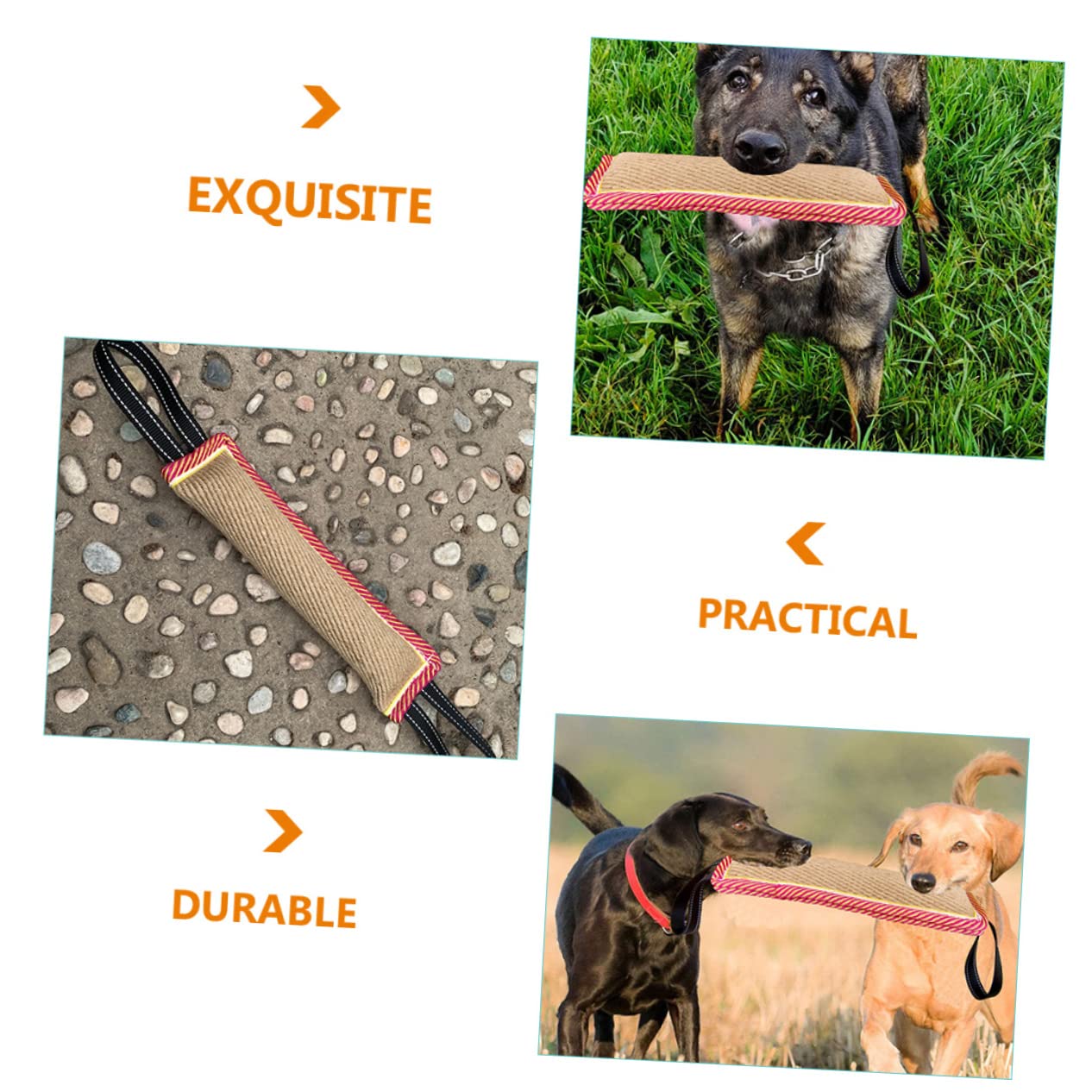 Housoutil 2 Stücke Hund Training Spielzeug Outdoor Hund Zug Spielzeug Beißen Schlepper Kauen Haustier Spaß