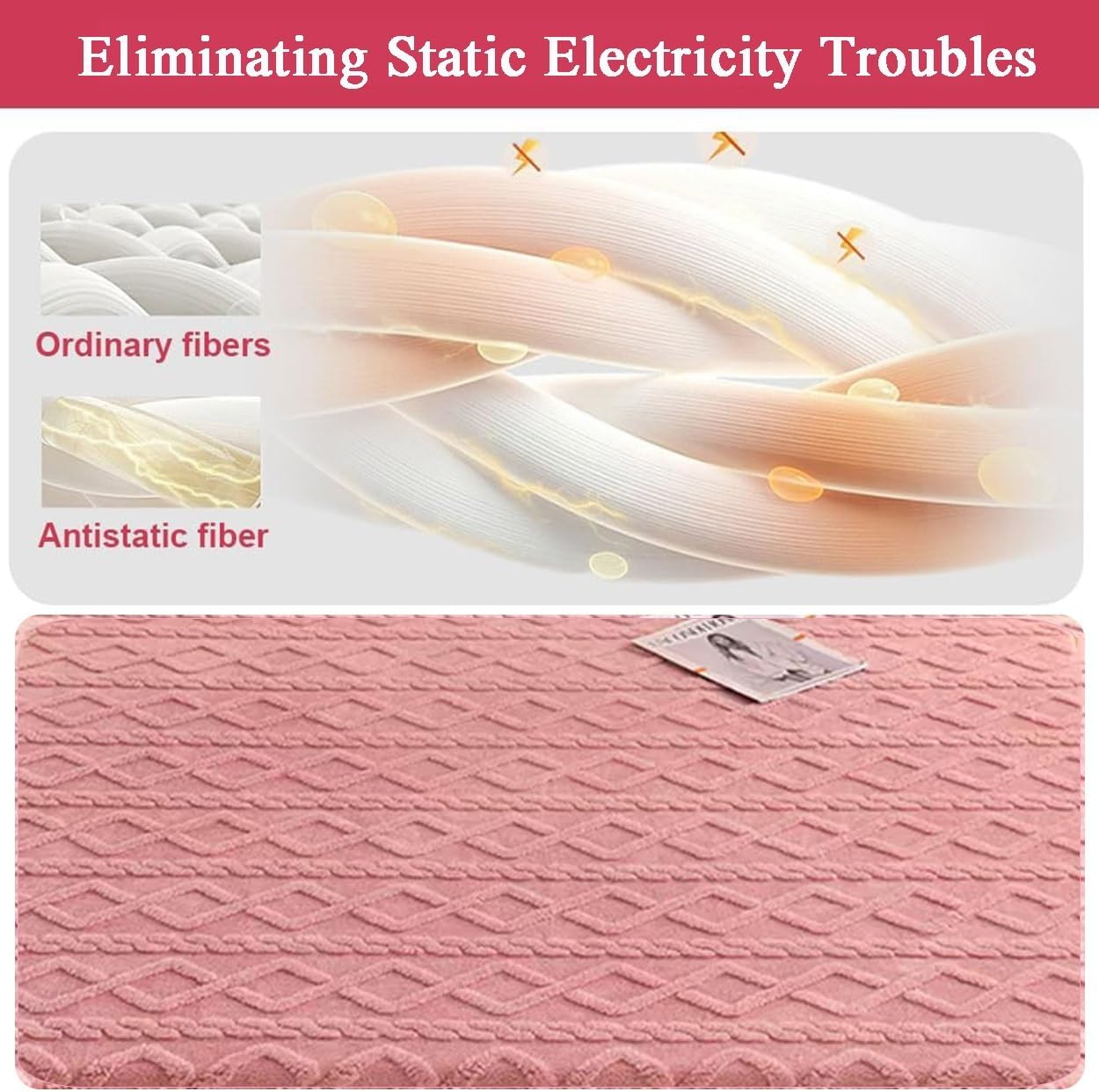 Mattress Cover,Premium Milk Velvet Mattress Protector,Soft Breathable Bed Cover Quilted Fitted Mattress Pad Cover Fitted Sheet,Machine Washable (Color : Pink, Size : Full(120 * 200cm))