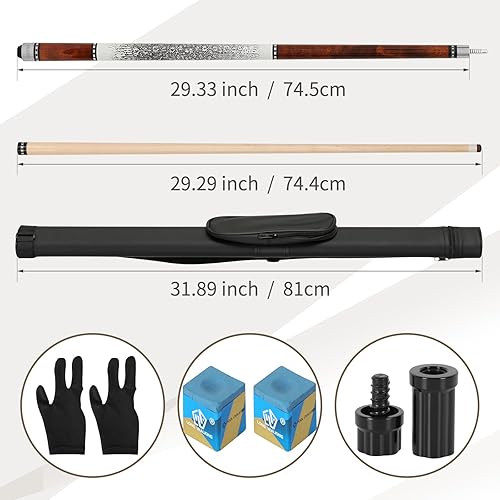 Miniatura 5 de GARSEN Palo de taco de billar de 58 pulgadas, 18 onzas, 19 onzas, 20 onzas, 21 onzas, barra de billar