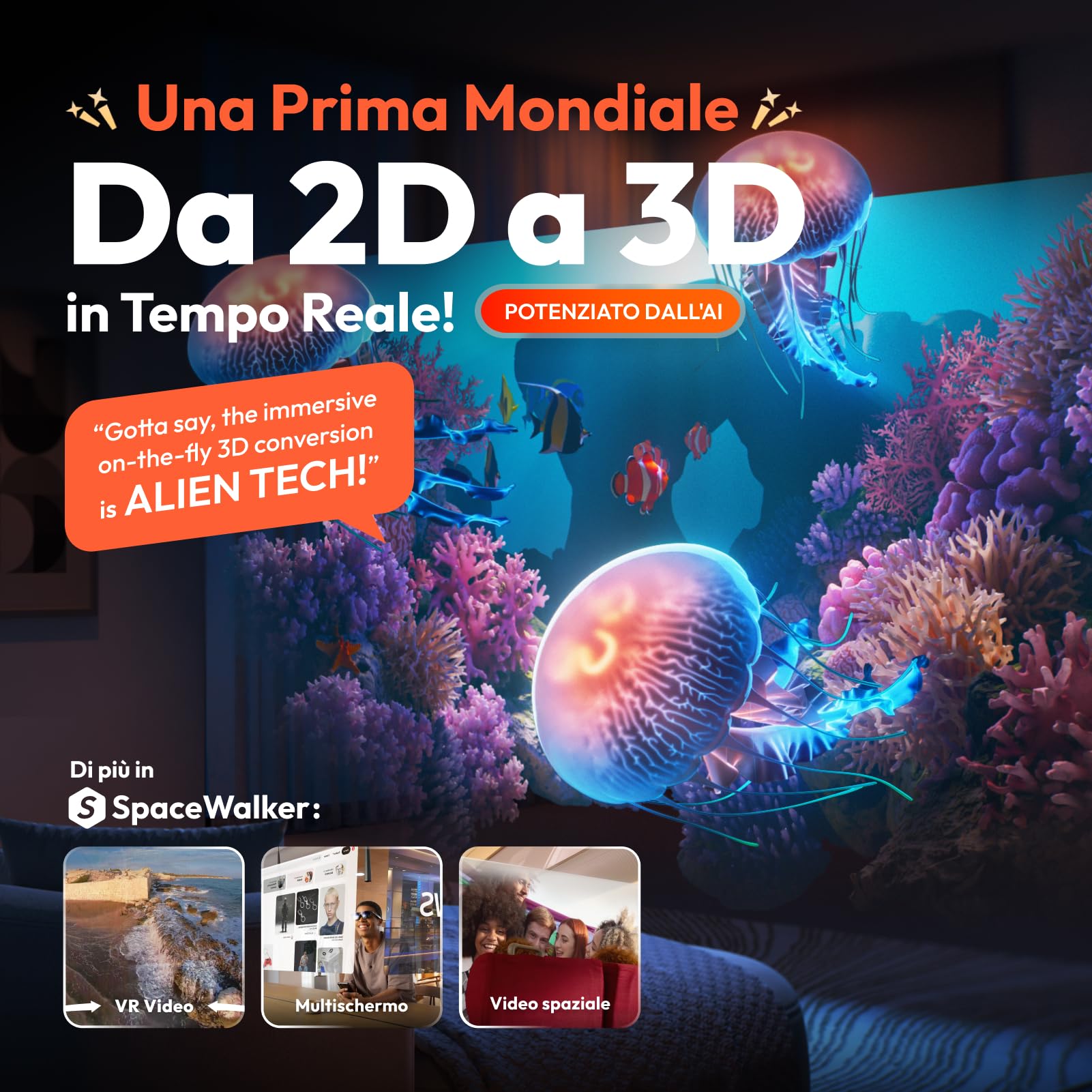 VITURE PRO XR/AR Occhiali, Schermo da 135” 120Hz, Pellicola elettrocromica, compatibili con iPhone 17/16/15,Android,Mac,PC,Steam Deck, La Prima Esperienza XR immersiva in assoluto per Switch 2-Usato