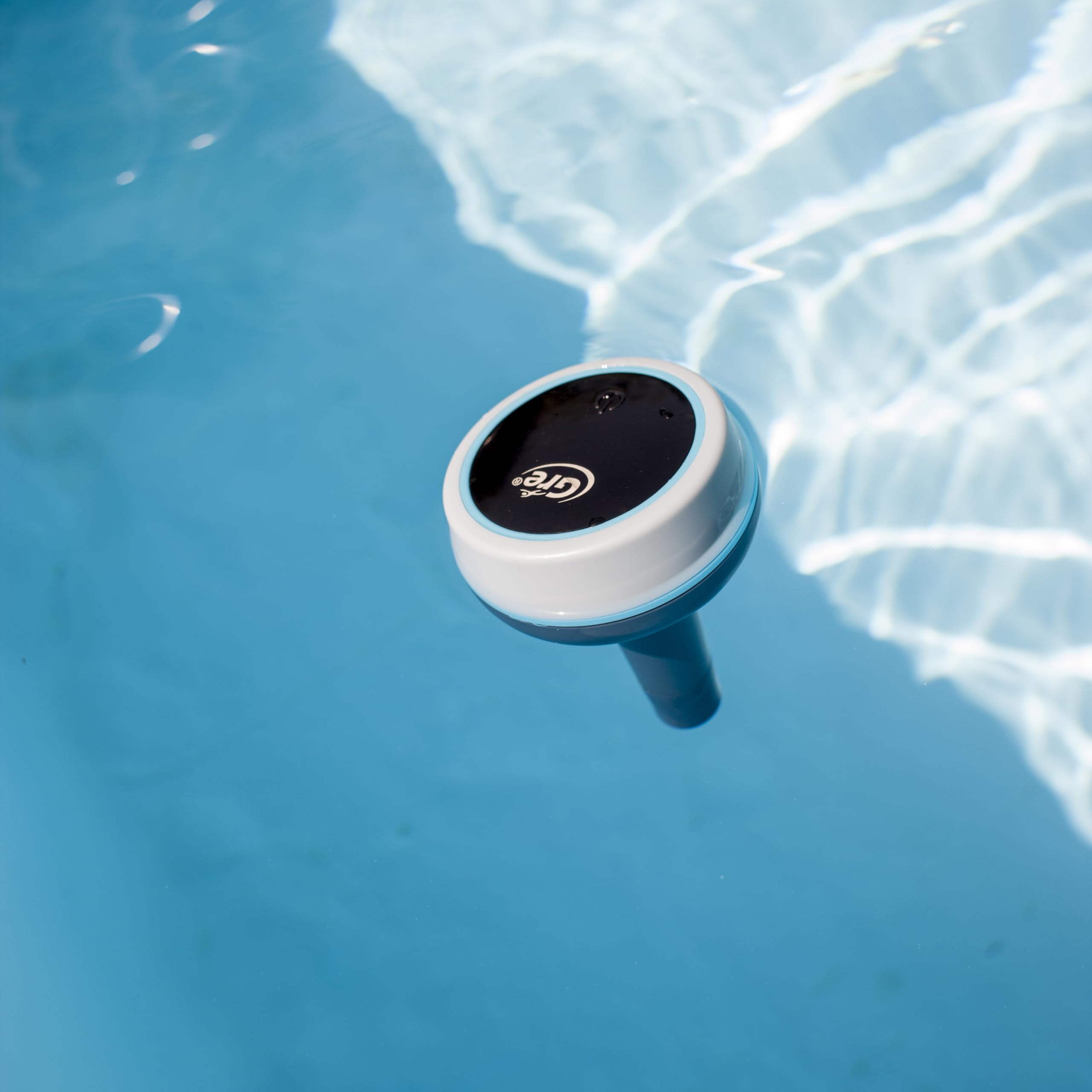 Termometro Galleggiante Per Piscina Con Luce Solare E Doppio Schermo LCD - 6 Effetti Luci RGB, IPX7 (Verde) - 2