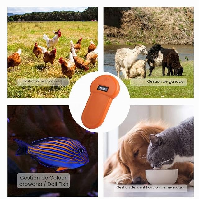 Foto 6 de 8 de Lector de animales, RFID Dog Reader Microchip Pet Scanner Animal ID Reader, Pet Scanner