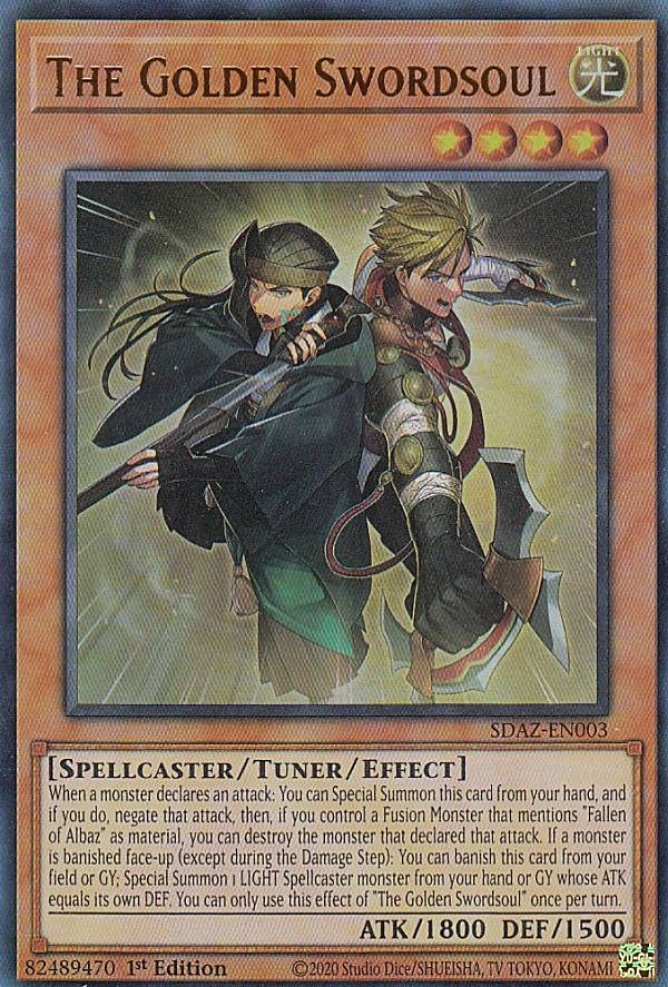 Amazon.co.jp: 遊戯王 SDAZ-EN003 軒轅の相剣師 The Golden Swordsoul