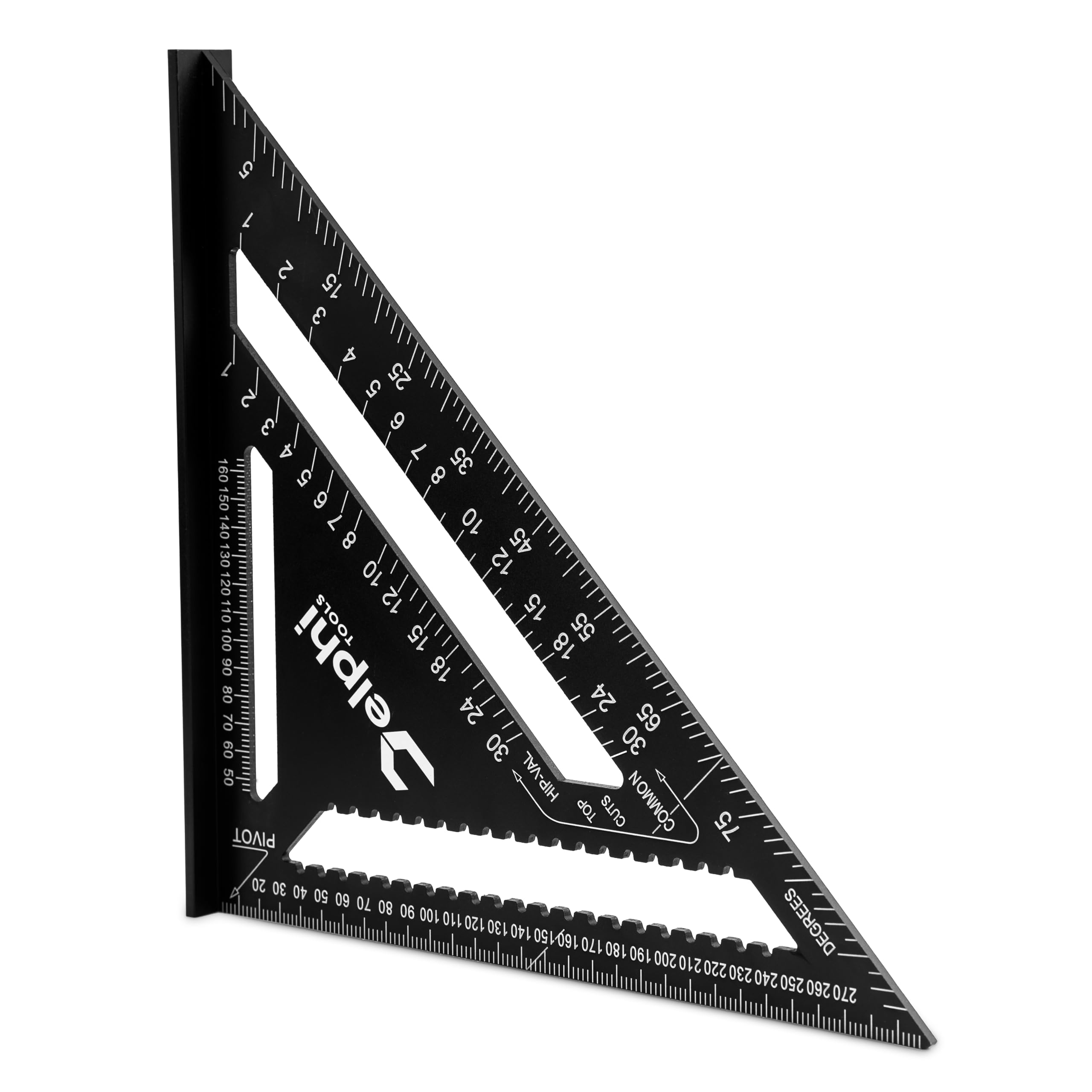 DELPHI Angolo da carpentiere 300mm 90° Professionista Misuratore d'Angoli Triangolo Rinforzato
