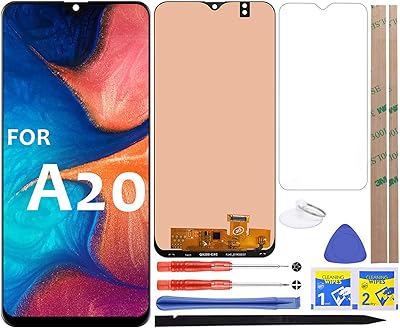 A20 LCD Screen Replacement Touch Digitizer Display 6.4" (Black) for Samsung Galaxy A20 A205 SM-A205F/DS SM-A205U A205FN A205GN/DS A205YN A205G/DS SM-A205W