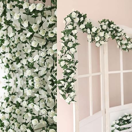 White Flower Garland for Arch Backdrop