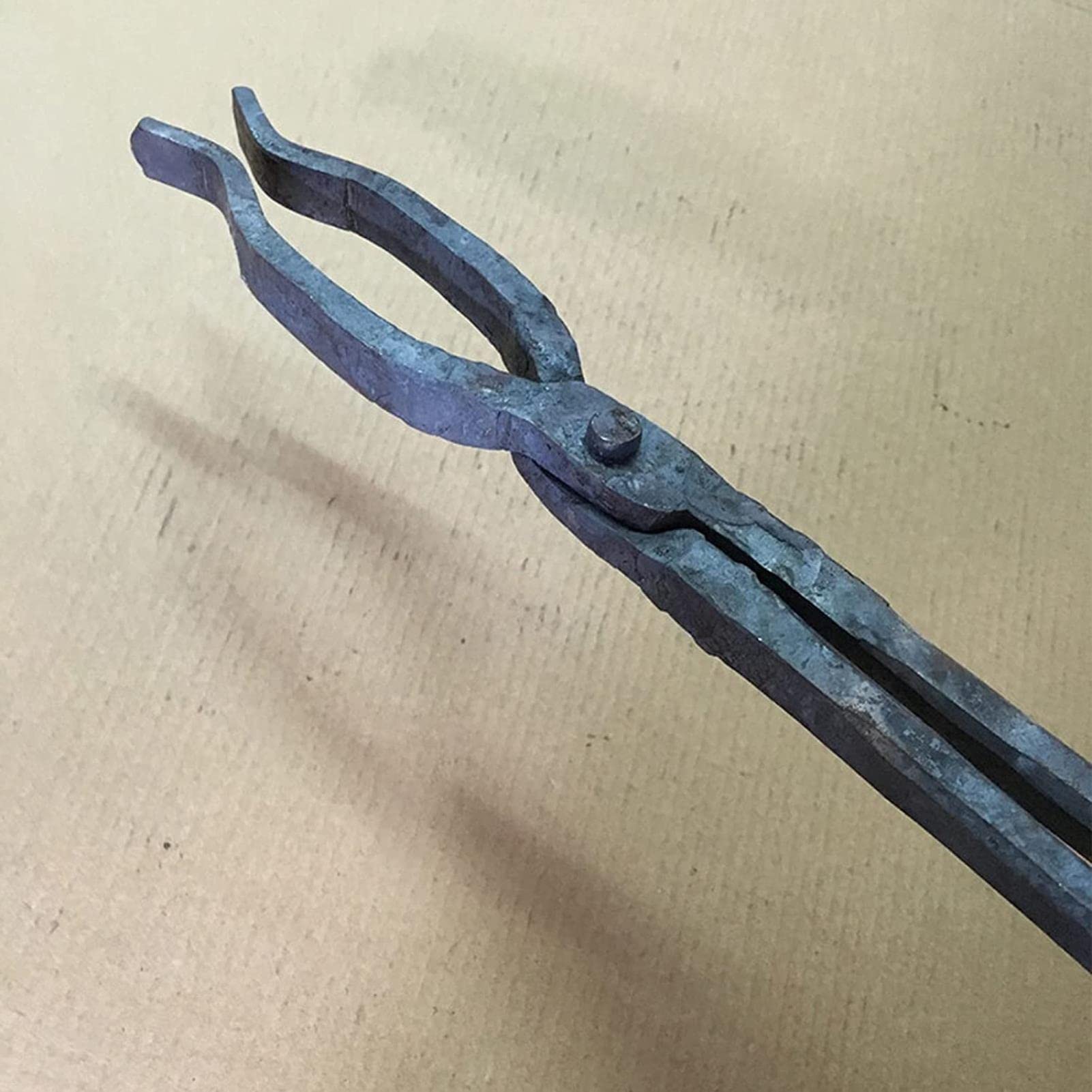 Tenazas de herrero,Tenaza de forja Ponga De Herrero Compensado De Blacksmith For Cuchillo De Yunque Que Fabrica Una Longitud De Herrero De 500 Mm, La Pinza De Herrero Se Puede Calentar Ingeniero De He