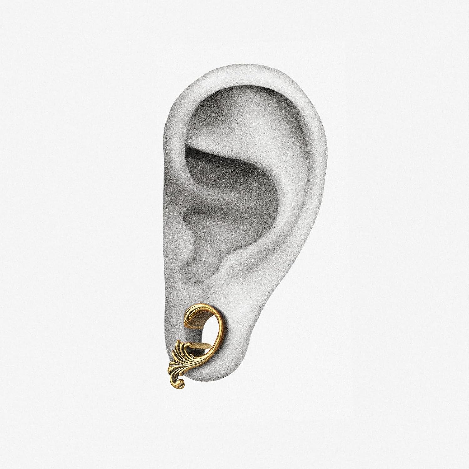 PUNKYOUTH 1 Pair Gothic Saddle Gauge Tunnels for Stretched Ears – Ocean Wave Baroque Double Flared Plug Jewelry for Women Men Alternative Gift 0g–25mm