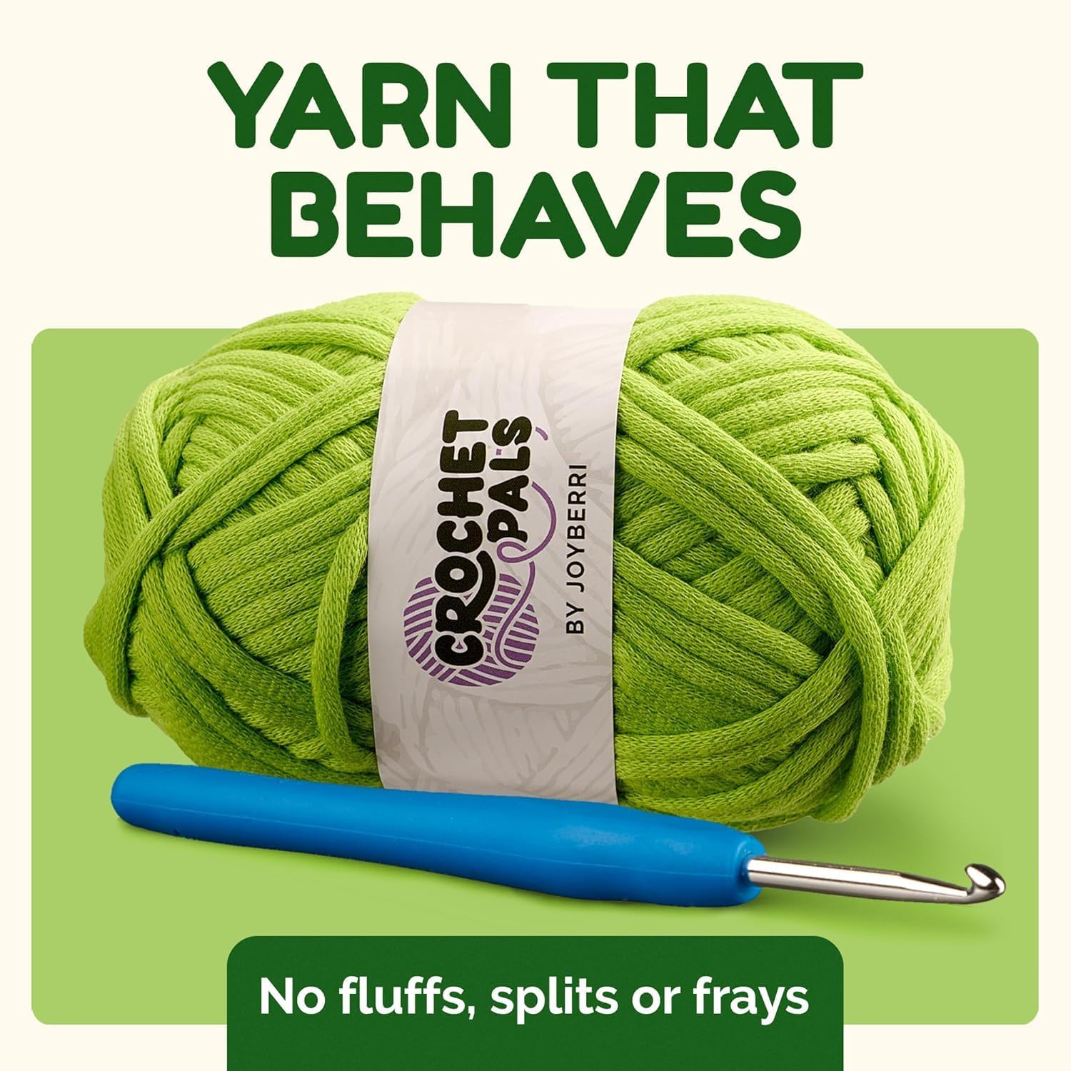 JOYBERRI Crochet Kit for Beginners - Beginner Crochet Kit for Adults and Kids - Learn to Make Amigurumi Animals with Step by Step Videos - All Materials Included