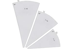 Pastry Piping Bags Reusable, Professional Cake Decorating Bags 14,16,18 Inch Icing Frosting Bags 3-Pack