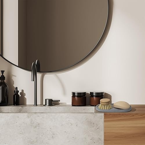 Miniatura 7 de Bandeja decorativa para baño y tocador, una moderna bandeja de concreto para mostrar maravillosamente los dispensadores de loción y jabón en la