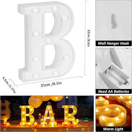 Miniatura 28 de 6132 letras iluminadas de marquesina con texto en inglés "Marry Me", letrero de luz LED con número de letra con luz redonda, globos de pétalos