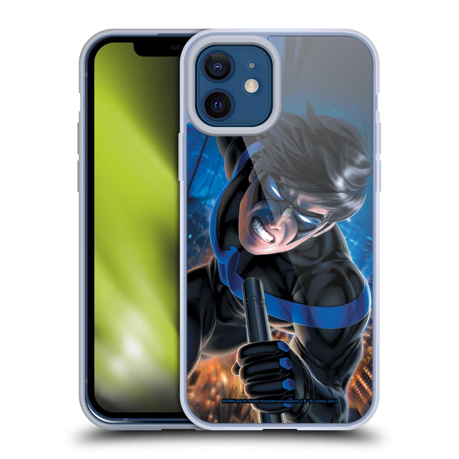 Funda de gel Batman traje azul 2019 noche compatible con iPhone 12 carcasa flexible 7