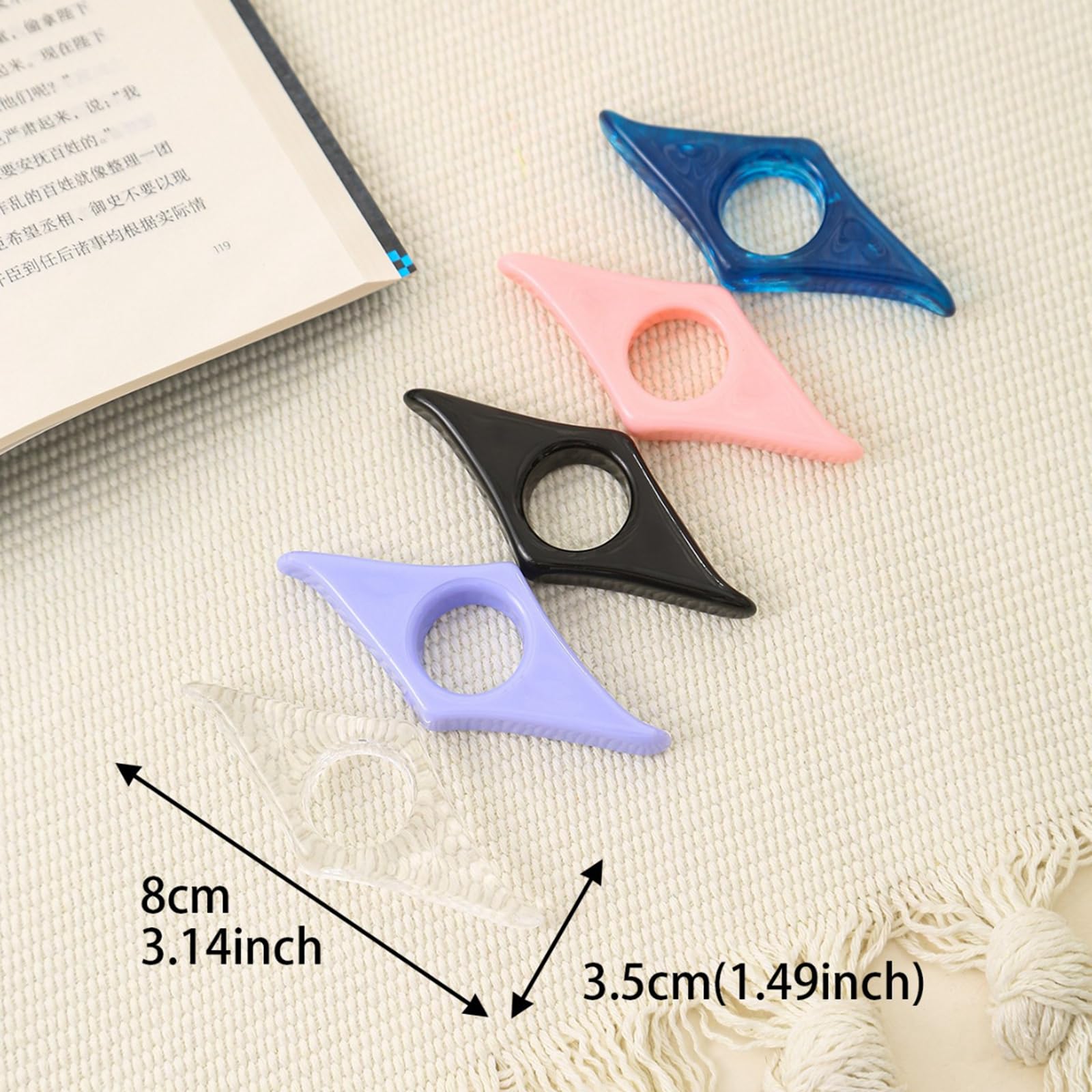 Copper Ring Book Holder VIRAL Handmade Multifunctional Bookmark: Unique Bookish Tool, Reading Accessory, Book Jewelry - Copper