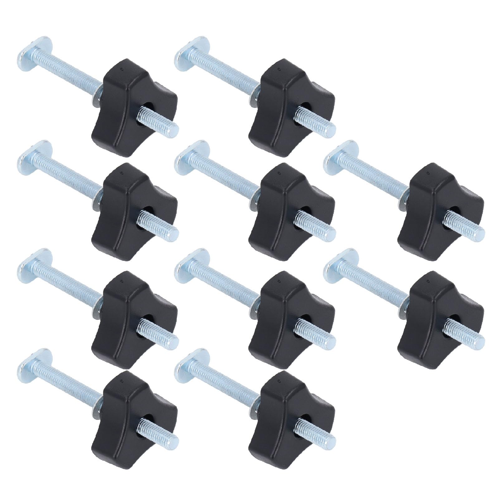 Dilwe Kit de Boutons de Rail en T, Boulons et écrous M8 X 100 Mm en Acier Inoxydable pour Gabarits de Travail du Bois, Installation Rapide et Facile pour un Serrage de Précision