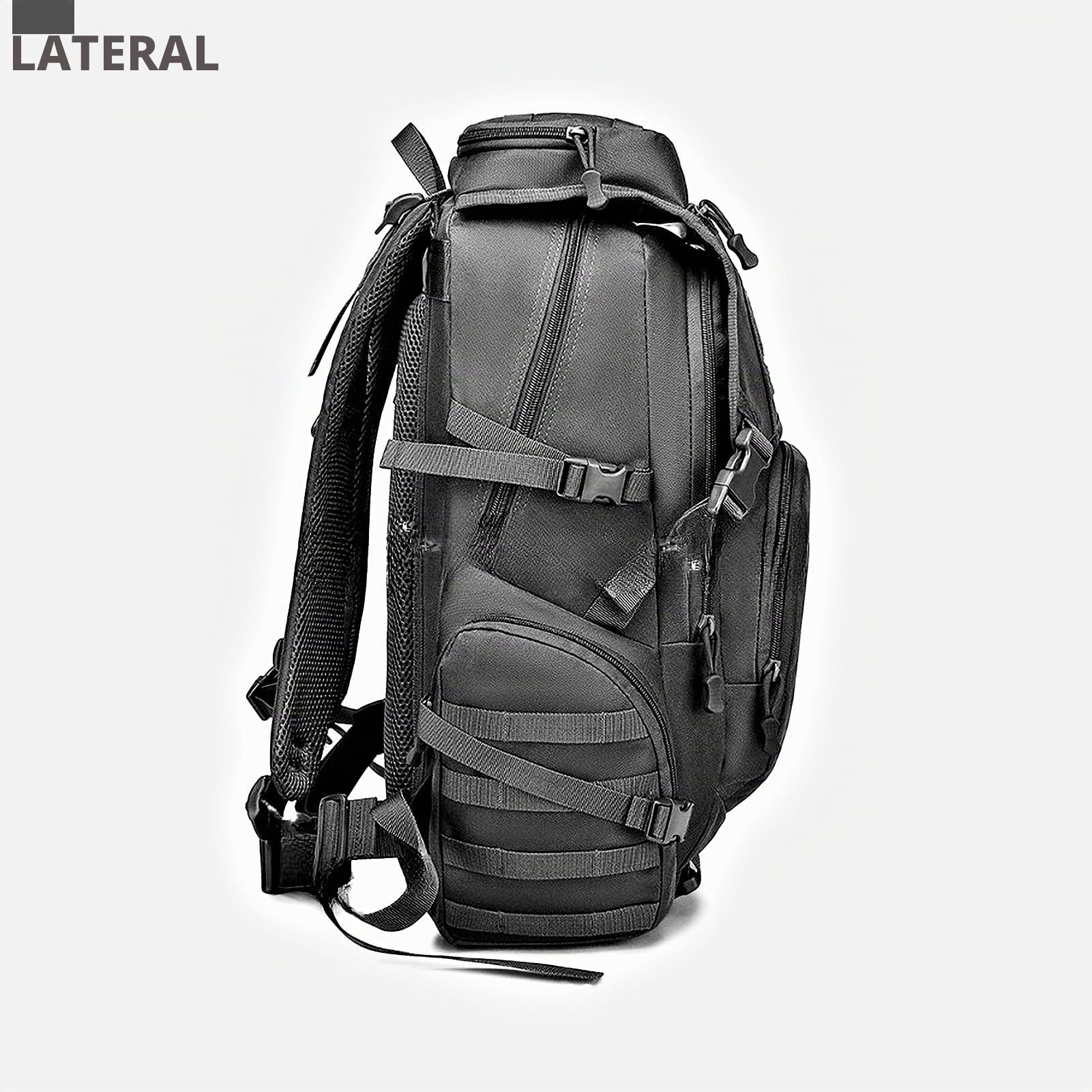 RAPIDSKY Mochila táctica militar de 35 L, mochila impermeable para senderismo, mochila militar grande de 3 días, bolsa de asalto Molle, mochila de lona