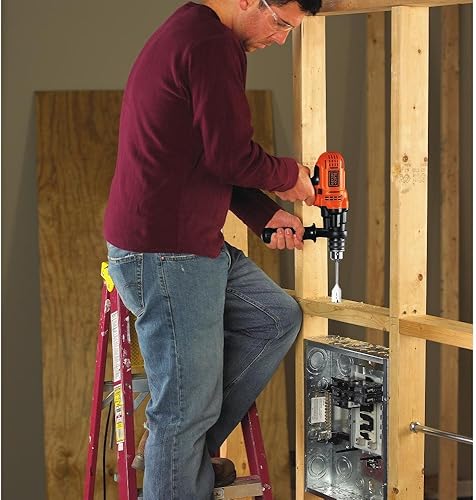 Miniatura 3 de BLACK+DECKER Taladro eléctrico, 12 pulgada, 7.0 amperios con kit para colgar cuadros MarkIT (DR560 y BDMKIT101C)